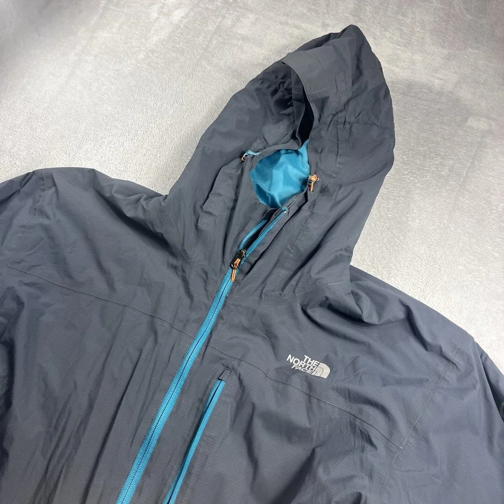 North‎ Face Summit Series Jacket Mens 2XL Gray Blue HyVent Alpha Hooded Outdoor